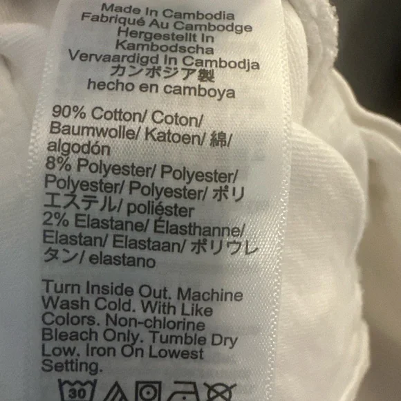 J.Crew Mid Rise Flare Crop Jeans White Raw Hem Size 28 Coastal Preppy - Picture 7 of 7